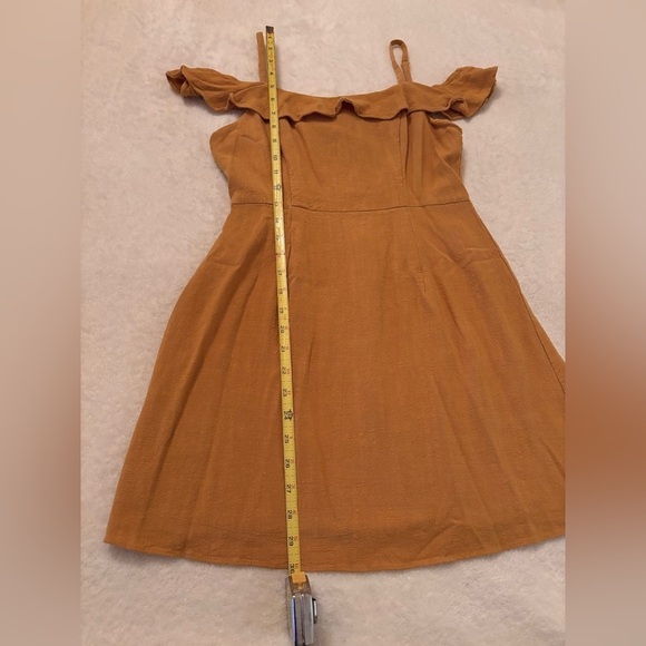 SOPRANO MUSTARD/GOLD  MINI DRESS WOMENS SZ MEDIUM - Picture 10 of 11